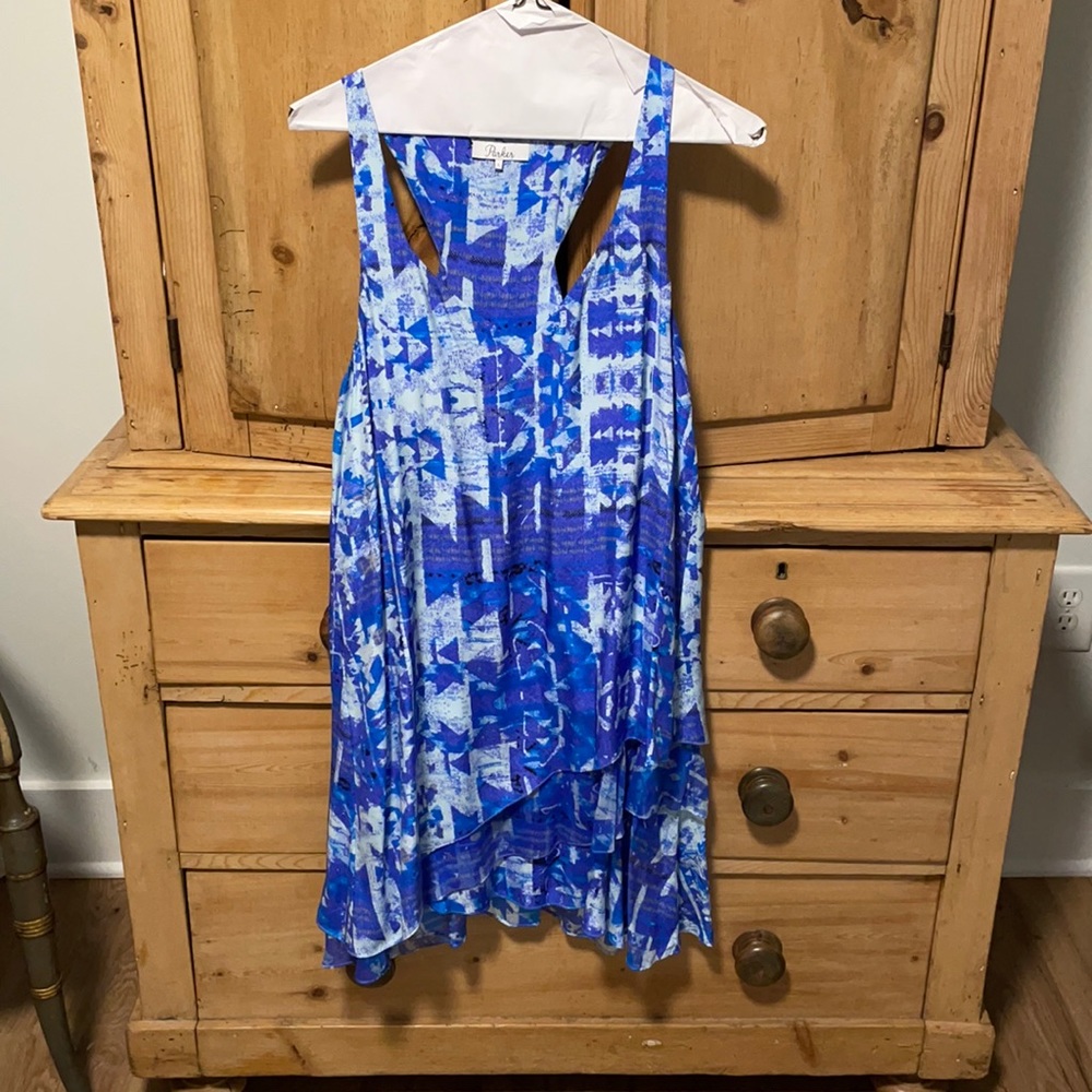 100% Silk Parker Racerback Dress - Size: Large